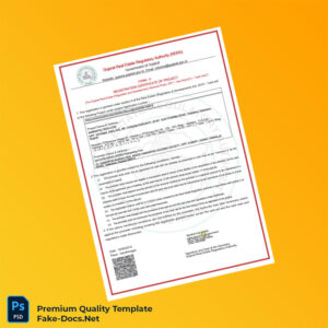 Gujarat Real Estate Regulatory Authority Registration Certificate Template (Word & PDF) Gujarat Real Estate Regulatory Authority Registration Certificate Template (Word & PDF)