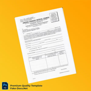 India Andhra Pradesh Medical Council Editable Renewal of Registration Template (Word & PDF) 2 page India Andhra Pradesh Medical Council Editable Renewal of Registration Template (Word & PDF) 2 page