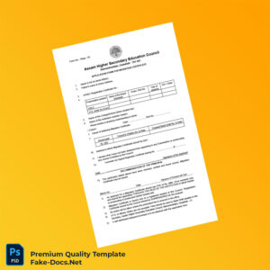 India Assam Higher Secondary Education Council Migration Certificate Template (Word & PDF) India Assam Higher Secondary Education Council Migration Certificate Template (Word & PDF)