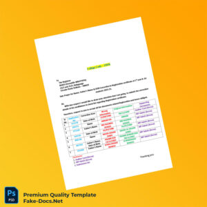 India BSAEU Editable Prayer for Name Correction in Registration Certificate Template (Word & PDF) India BSAEU Editable Prayer for Name Correction in Registration Certificate Template (Word & PDF)