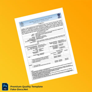 India Central Excise Department Service Tax Registration Certificate Template (Word & PDF) 2 page India Central Excise Department Service Tax Registration Certificate Template (Word & PDF) 2 page