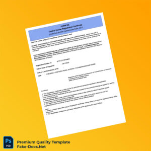 India Central Excise Registration Certificate Template (Word & PDF) India Central Excise Registration Certificate Template (Word & PDF)