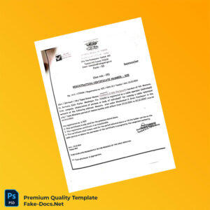 India Department of Post Cable Registration Certificate Template (Word & PDF) India Department of Post Cable Registration Certificate Template (Word & PDF)