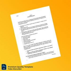 India Director of Industries Registration Certificate Template (Word & PDF) 3 page India Director of Industries Registration Certificate Template (Word & PDF) 3 page