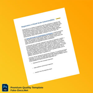 India District Industries Centre Business Registration Certificate Template (Word & PDF) 8 page India District Industries Centre Business Registration Certificate Template (Word & PDF) 8 page