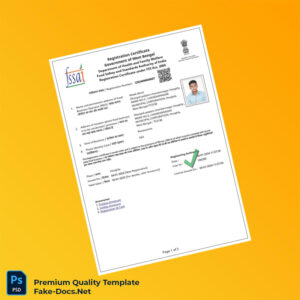 India Food Safety and Standards Authority Food Business Registration Certificate Template (Word & PDF) 5 page India Food Safety and Standards Authority Food Business Registration Certificate Template (Word & PDF) 5 page