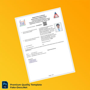 India Food Safety and Standards Authority Food License Template (Word & PDF) 5 page India Food Safety and Standards Authority Food License Template (Word & PDF) 5 page