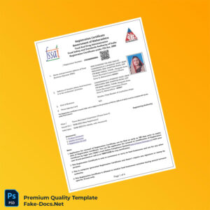 India Food and Drug Administration Business Registration Certificate Template (Word & PDF) 4 page India Food and Drug Administration Business Registration Certificate Template (Word & PDF) 4 page