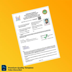 India Food and Drugs Administration Business Registration Certificate Template (Word & PDF) 4 page India Food and Drugs Administration Business Registration Certificate Template (Word & PDF) 4 page