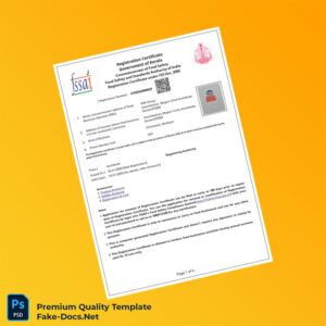 India Government of Kerala Registration Certificate Template (Word & PDF) 4 page India Government of Kerala Registration Certificate Template (Word & PDF) 4 page