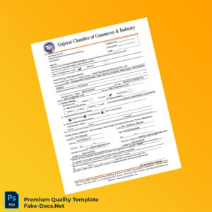 India Gujarat Chamber of Commerce and Industry Business Registration Certificate Template (Word & PDF) 2 page India Gujarat Chamber of Commerce and Industry Business Registration Certificate Template (Word & PDF) 2 page