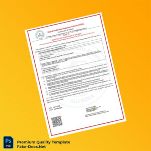 India Gujarat Real Estate Regulatory Authority Registration Certificate Template (Word & PDF) India Gujarat Real Estate Regulatory Authority Registration Certificate Template (Word & PDF)