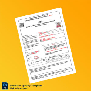 India Jammu Kashmir Shops Establishment Act Registration Certificate Template (Word & PDF) India Jammu Kashmir Shops Establishment Act Registration Certificate Template (Word & PDF)