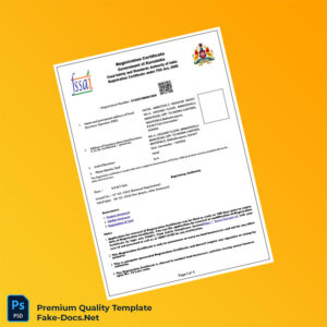 India Karnataka Food Registration Certificate Template (Word & PDF) 4 page India Karnataka Food Registration Certificate Template (Word & PDF) 4 page