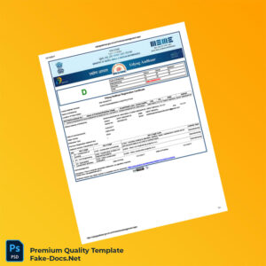 India MSME Udyog Aadhaar Registration Certificate Template (Word & PDF) India MSME Udyog Aadhaar Registration Certificate Template (Word & PDF)