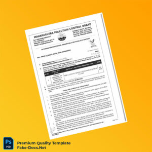India Maharashtra Pollution Control Board Registration Certificate Template (Word & PDF) 5 page India Maharashtra Pollution Control Board Registration Certificate Template (Word & PDF) 5 page