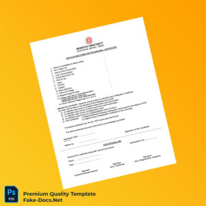 India Manipur University Provisional Certificate Template (Word & PDF) India Manipur University Provisional Certificate Template (Word & PDF)