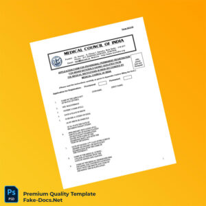 India Medical Council Provisional Permanent Registration Certificate Template (Word & PDF) 8 page India Medical Council Provisional Permanent Registration Certificate Template (Word & PDF) 8 page