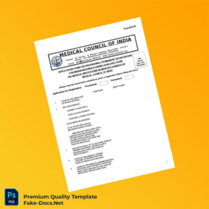 India Medical Council Registration Certificate Template (Word & PDF) 8 page India Medical Council Registration Certificate Template (Word & PDF) 8 page