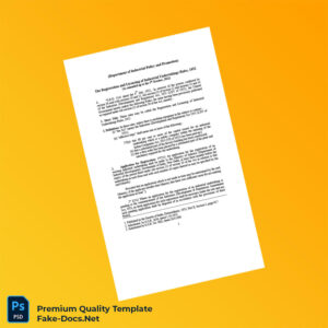 India Ministry of Industry Registration Certificate Template (Word & PDF) 8 page India Ministry of Industry Registration Certificate Template (Word & PDF) 8 page