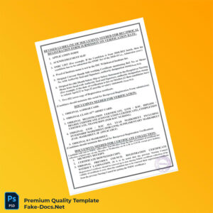 India Nursing Council Registration Certificate Template (Word & PDF) 3 page India Nursing Council Registration Certificate Template (Word & PDF) 3 page