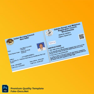 India Odisha Nurses and Midwives Registration Certificate Template (Word & PDF) India Odisha Nurses and Midwives Registration Certificate Template (Word & PDF)