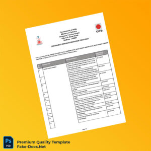 India Ordnance Factory Board Vendor Registration Certificate Template (Word & PDF) 4 page India Ordnance Factory Board Vendor Registration Certificate Template (Word & PDF) 4 page