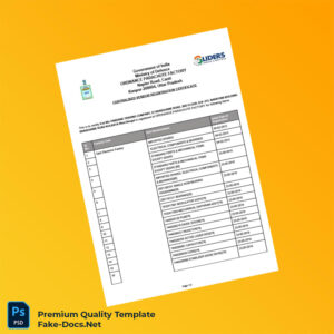 India Ordnance Parachute Factory Combined Registration Certificate Template (Word & PDF) 3 page India Ordnance Parachute Factory Combined Registration Certificate Template (Word & PDF) 3 page
