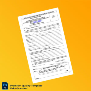 India Punjab Dental Council Registration Form Template (Word & PDF) 4 page India Punjab Dental Council Registration Form Template (Word & PDF) 4 page