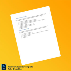 India RTO Addition Deletion of Hypothecation Registration Certificate Template (Word & PDF) India RTO Addition Deletion of Hypothecation Registration Certificate Template (Word & PDF)