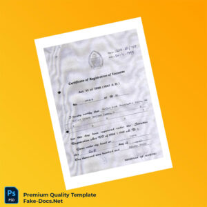 India Registrar of Societies Editable Trust Registration Certificate Template (Word & PDF) India Registrar of Societies Editable Trust Registration Certificate Template (Word & PDF)