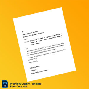 India Registrar of Societies Registration Certificate Template (Word & PDF) India Registrar of Societies Registration Certificate Template (Word & PDF)