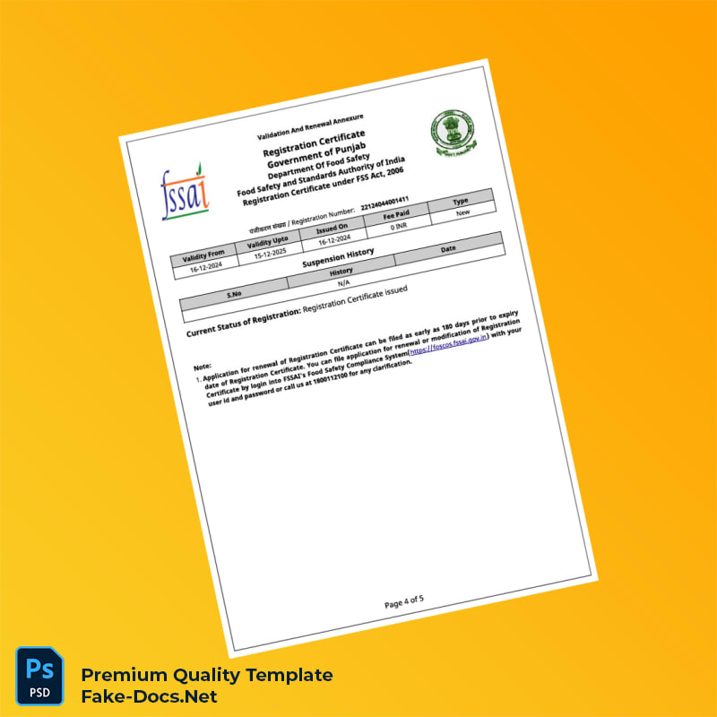 India Registration Certificate Editable Amendment Certificate Template (Word & PDF) 5 page India Registration Certificate Editable Amendment Certificate Template (Word & PDF) 5 page