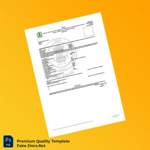 India SDM Tapa Registration Certificate Template (Word & PDF) 2 page India SDM Tapa Registration Certificate Template (Word & PDF) 2 page