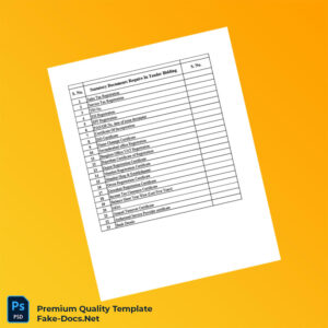 India Statutory Documents Registration Certificate Template (Word & PDF) 2 page India Statutory Documents Registration Certificate Template (Word & PDF) 2 page
