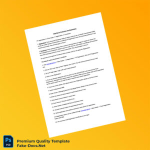 India Tax Authority PT Registration Certificate Template (Word & PDF) 2 page India Tax Authority PT Registration Certificate Template (Word & PDF) 2 page