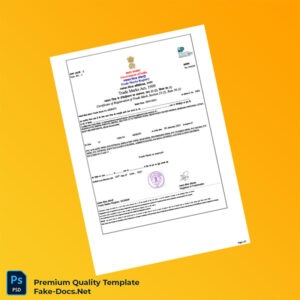 India Trade Marks Registry Editable Trade Mark Registration Certificate Template (Word & PDF) 2 page India Trade Marks Registry Editable Trade Mark Registration Certificate Template (Word & PDF) 2 page