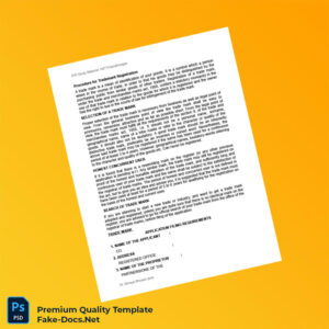 India Trademark Registration Certificate Template (Word & PDF) 3 page India Trademark Registration Certificate Template (Word & PDF) 3 page