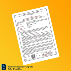 India Uttar Pradesh Real Estate Regulatory Authority Registration Certificate Template (Word & PDF) India Uttar Pradesh Real Estate Regulatory Authority Registration Certificate Template (Word & PDF)