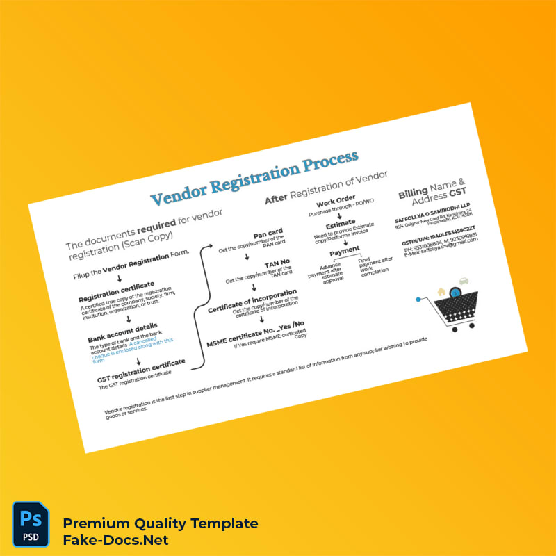 India Vendor Registration Certificate Template (Word & PDF) India Vendor Registration Certificate Template (Word & PDF)