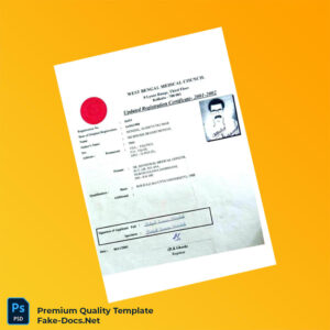 India West Bengal Medical Council Updated Registration Certificate Template (Word & PDF) India West Bengal Medical Council Updated Registration Certificate Template (Word & PDF)