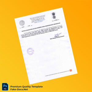 India West Bengal Nursing Council B Sc Nursing Final Registration Certificate Template (Word & PDF) India West Bengal Nursing Council B Sc Nursing Final Registration Certificate Template (Word & PDF)