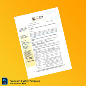 Kenya Health Ministry Registration Notice Template (Word & PDF) 3 page Kenya Health Ministry Registration Notice Template (Word & PDF) 3 page