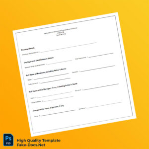 Labor Renewal Registration Establishment Certificate Template in Word and PDF formats 2 page Labor Renewal Registration Establishment Certificate Template in Word and PDF formats 2 page