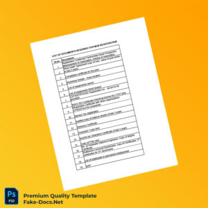 List of Documents Required For New Registration Registration Certificate Template (Word & PDF) 2 page List of Documents Required For New Registration Registration Certificate Template (Word & PDF) 2 page
