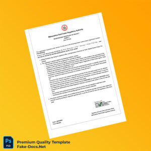 Maharashtra Real Estate Regulatory Authority Registration Certificate of Project Form C Template (Word & PDF) Maharashtra Real Estate Regulatory Authority Registration Certificate of Project Form C Template (Word & PDF)