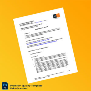 Malta Civil Aviation Directorate Aircraft Registration Certificate Template (Word & PDF) 6 page Malta Civil Aviation Directorate Aircraft Registration Certificate Template (Word & PDF) 6 page