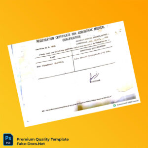 Medical Council Registration Certificate Editable Template (Word & PDF) Medical Council Registration Certificate Editable Template (Word & PDF)