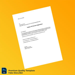 Nepal Domain Registration Cover Letter Template (Word & PDF) Nepal Domain Registration Cover Letter Template (Word & PDF)