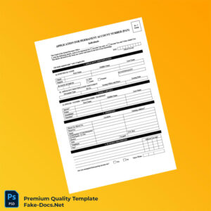 Nepal Inland Revenue Office Permanent Account Number PAN Application Form Template (Word & PDF) 3 page Nepal Inland Revenue Office Permanent Account Number PAN Application Form Template (Word & PDF) 3 page